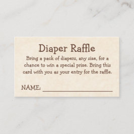 Ein neues Kapitel beginnt - Windel-Raffle Begleitkarte