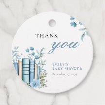 Ein neues Kapitel Blue Baby Dusche