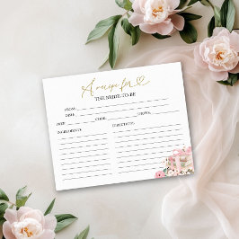 Ein neues Kapitel Brautparty Rezeptionskarten