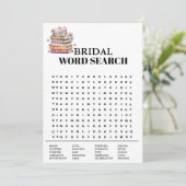 Ein neues Kapitel Buch mit Word Search Game Card Ankündigung (Stehend Vorderseite)