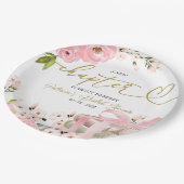 Ein neues Kapitel-Bücher-Brautparty Pappteller (Schrägansicht)