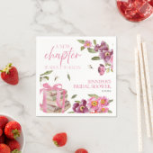 Ein neues Kapitel Bücher | Brautparty Serviette (Beispiel)