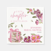 Ein neues Kapitel Bücher | Brautparty Serviette (Vorderseite)