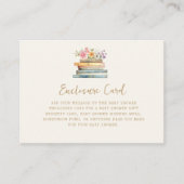 Ein neues Kapitel Bücher Kinderdusche Begleitkarte (Vorderseite)