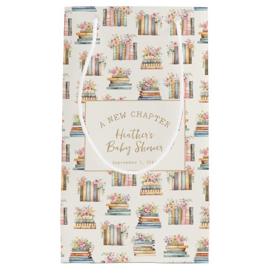 Ein neues Kapitel Bücher Kinderdusche Kleine Geschenktüte (Vorderseite)