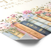 Ein neues Kapitel Bücher Willkommensdusche Poster (Ecke)