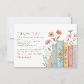 Ein neues Kapitel Buchgarten Dankeskarte (Vorderseite)