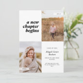 Ein neues Kapitel fängt Abschluss an Einladung (Stehend Vorderseite)