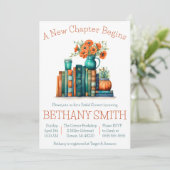 Ein neues Kapitel fängt an, Buchthema-Brautparty Einladung (Stehend Vorderseite)