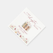 Ein neues Kapitel fängt an, Buchthema-Brautparty Serviette (Ecke)