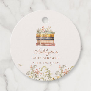 Ein neues Kapitel fängt Babydusche-Liebesmarken an Geschenkanhänger