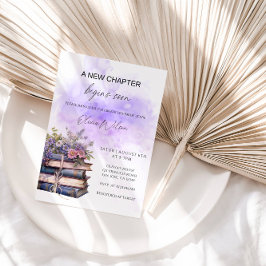 Ein neues Kapitel fängt bald an - eine elegante Br Einladung