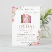 Ein neues Kapitel fängt mit dem Brautparty "Blumen Einladung (Stehend Vorderseite)