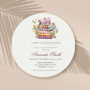 Ein neues Kapitel-Geschichte-Brautparty Einladung