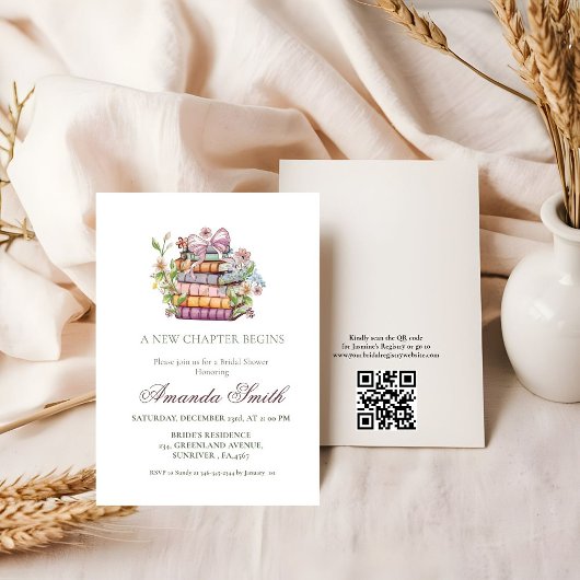 Ein neues Kapitel-Geschichte-Brautparty Einladung