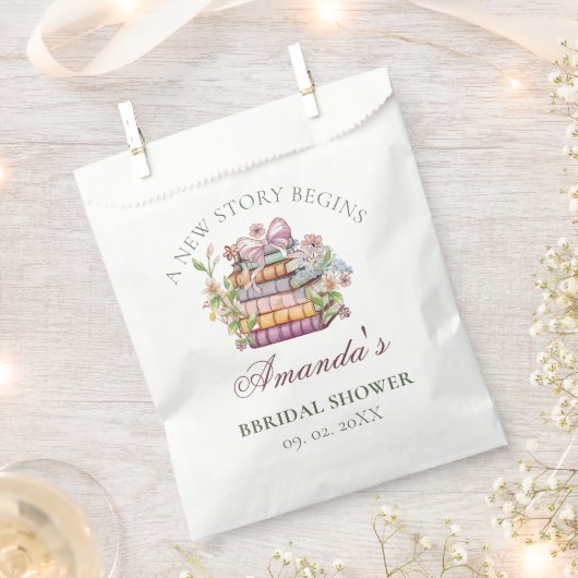 Ein neues Kapitel-Geschichte-Brautparty Geschenktütchen (Ausgeschnitten)