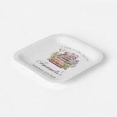 Ein neues Kapitel-Geschichte-Brautparty Pappteller (Gewinkelt)