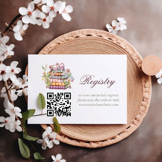 Ein neues Kapitel-Geschichte-Brautparty-Register Begleitkarte