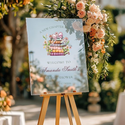 Ein neues Kapitel-Geschichte-Brautparty Willkommen Acrylschild