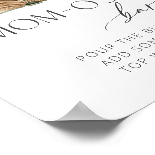 Ein neues Kapitel Kinderdusche Mama-osa-Bar Poster (Ecke)