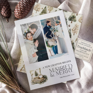Ein neues Kapitel Married & Merry Gemütlich Neutra Feiertagskarte