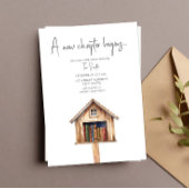 Ein neues Kapitel Mini Library Bücher Kinderdusche Einladung