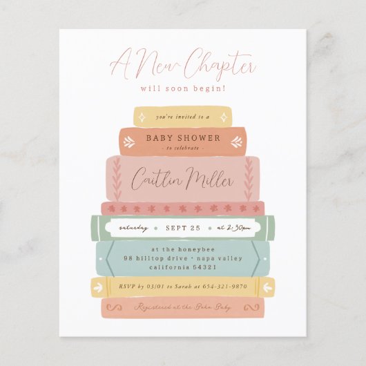 Ein neues Kapitel | Niedliches Storybook Budget Ba (Vorderseite)