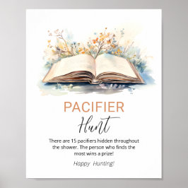 Ein neues Kapitel Schnuller Jagd Duschgel-Zeichen Poster