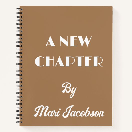 Ein neues Kapitel SpiralNotebook Notizblock (Vorderseite)