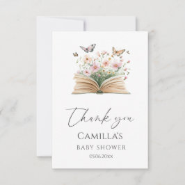 Ein neues Kapitel Storybook Kinderdusche Dankeskarte