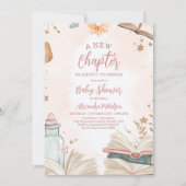 Ein neues Kapitel Storybook Kinderdusche Einladung (Vorderseite)