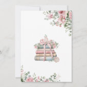 Ein neues Kapitel Storybook Kinderdusche Einladung (Rückseite)