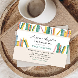 Ein neues Kapitel Storybook Kinderdusche Einladung