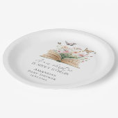 Ein neues Kapitel Storybook Kinderdusche Pappteller (Schrägansicht)