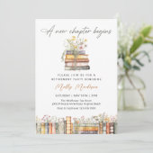 Ein neues Kapitel Storybook Ruhestand Einladung (Stehend Vorderseite)