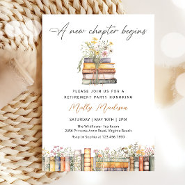 Ein neues Kapitel Storybook Ruhestand Einladung