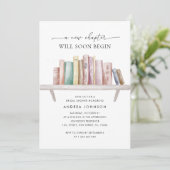 Ein neues Kapitel-Thema QR-Code-Brautparty Einladung (Stehend Vorderseite)