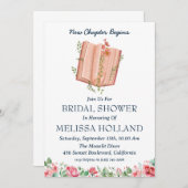 ein neues Kapitel über Brautduscheinladungen Einladung (Vorne/Hinten)