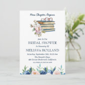 ein neues Kapitel über Brautduscheinladungen Einladung (Stehend Vorderseite)