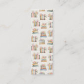 Ein neues Kapitel Wildblume Book Lesezeichen Bevor Mini Visitenkarte (Rückseite)