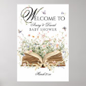 Ein neues Kapitel Wildblume Kinderdusche beginnen Poster (Vorne)