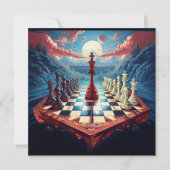 Ein neues Konzept für das Schachspiel Einladung (Vorderseite)