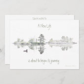 Ein neues Leben: Eine Reise beginnt gleich:-Loons: Einladung (Vorne/Hinten)