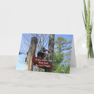 Ein neues Schuljahr-Glockenszene Karte