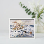 Ein neues Water Baby von Warwick Goble Postkarte (Stehend Vorderseite)