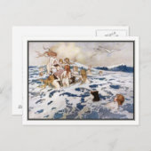 Ein neues Water Baby von Warwick Goble Postkarte (Vorne/Hinten)