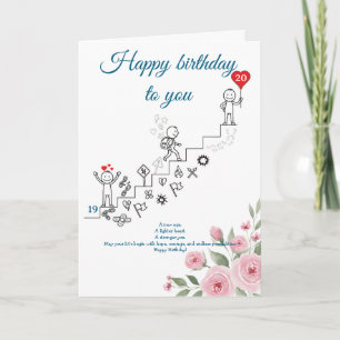 Ein neues Zeitalter, ein neuer Weg, Geburtstag Karte
