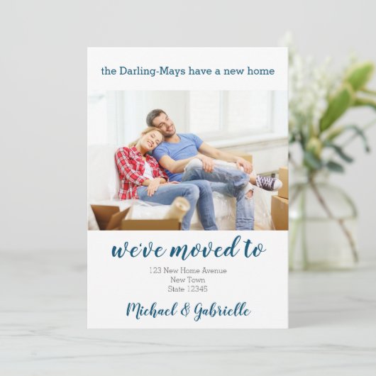 Ein neues Zuhause Custom Foto, das wir auf neue Ad Ankündigung (Stehend Vorderseite)