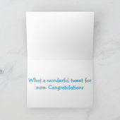 *EIN NEUES ZUHAUSE* TWEETEN-BEST-TWEET-GRATULATION KARTE (Innenseite)