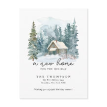 Ein neues Zuhause Winter-Handschrift Kalligrafie U